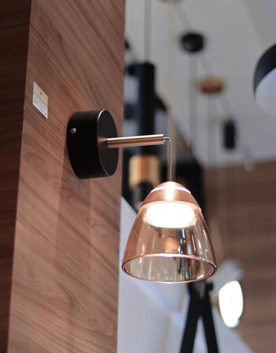 Applique murale pendue en dorée et noire