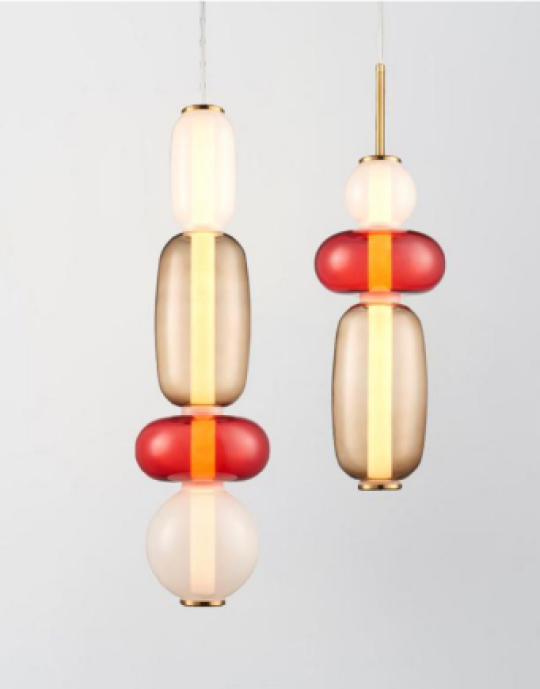 Suspension en verre de la nature