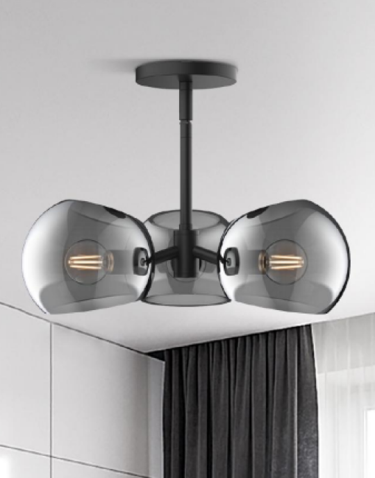 Suspension à trois lumières